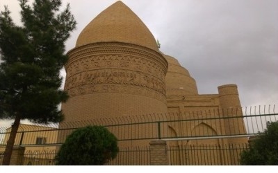 Chehel Dokhtar Tower in the Shadow of Damghan Shrines
